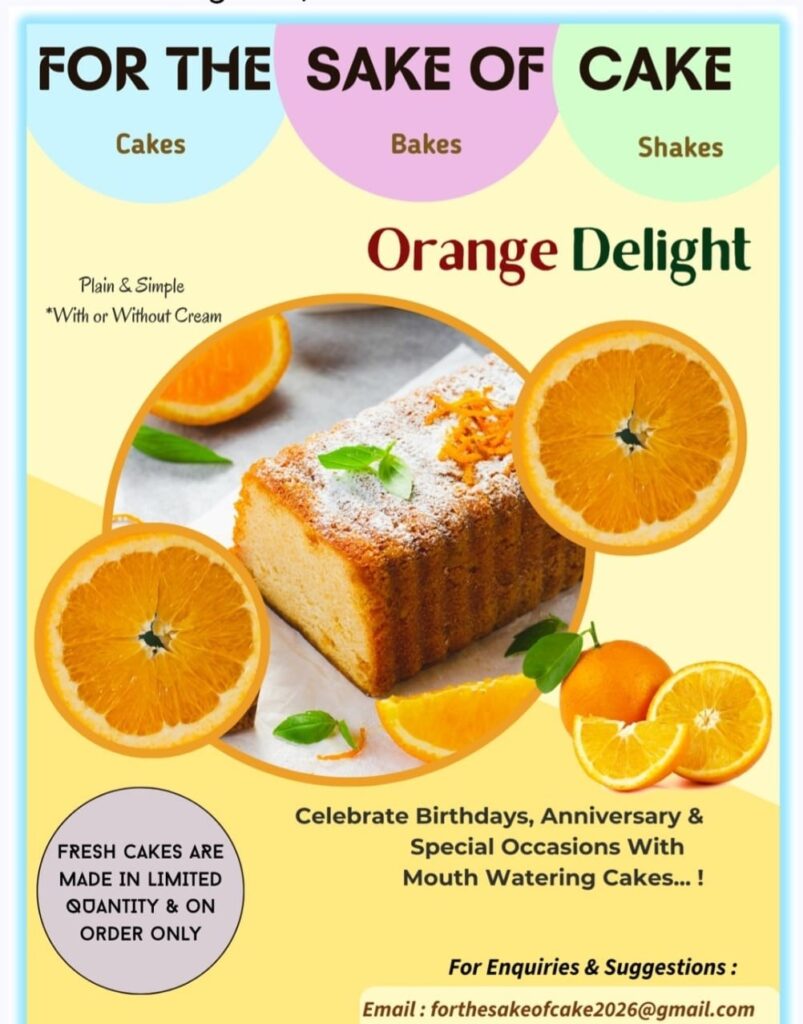 2 flyer cake orange delight